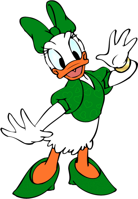 Disney S Daisy Duck St  Patrick S Day Clipart     Disney Clipart Com