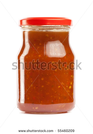 Glass Jar Of Hot Tomato Sauce Stock Photo 55460209   Shutterstock