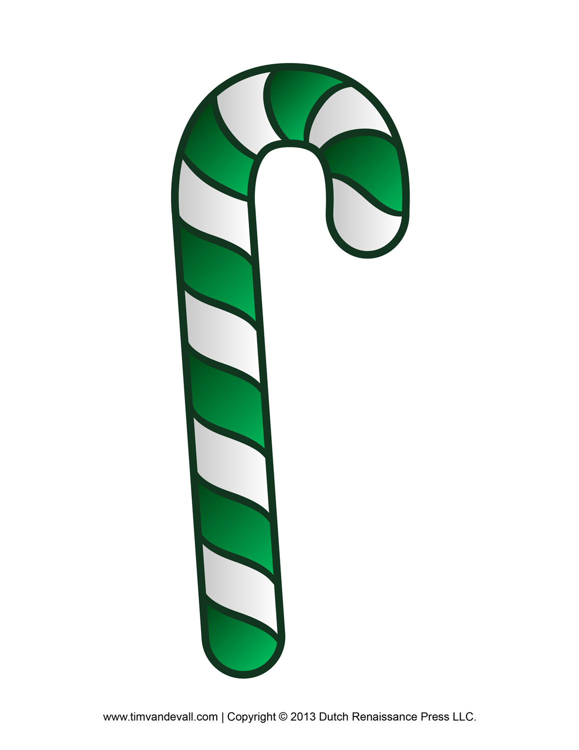 Green Candy Cane