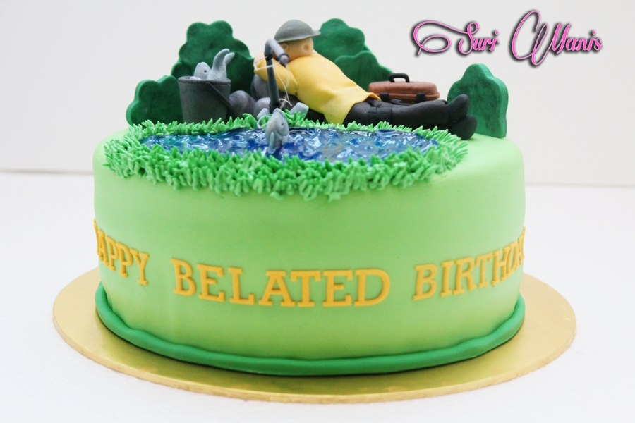 Happy Birthday Fishing Cake