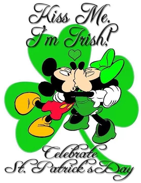 Mickey   Minnie Mouse   St  Patrick S Day Kiss