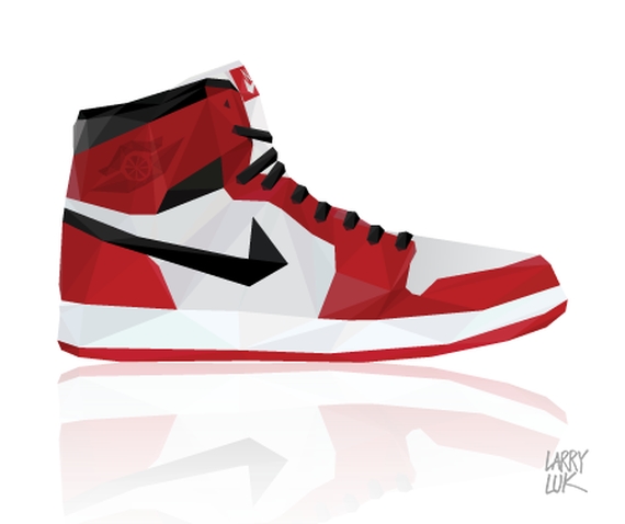 Nike   Air Jordan Triangle Sneaker Art By Larry Luk   Sneakernews
