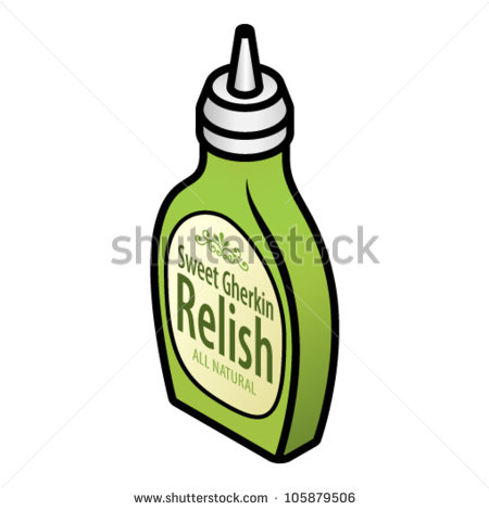 Squeeze Bottle Of Sweet Gherkin Relish  Stock Vector 105879506    