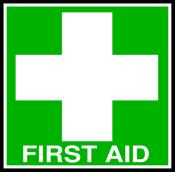 White First Aid Cross With Text Clip Art At Clker Com   Vector Clip