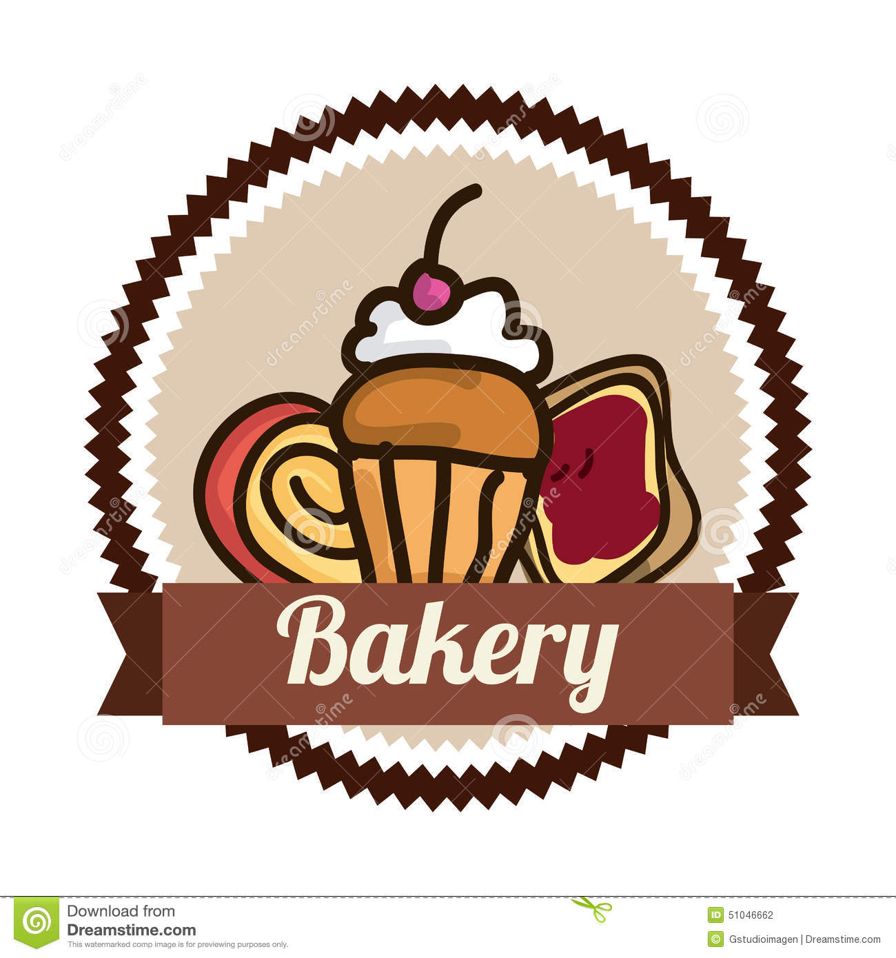 Bakery Shop Design Vector Illustration Eps10 Graphic