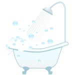 Bathtub Shower And Foam