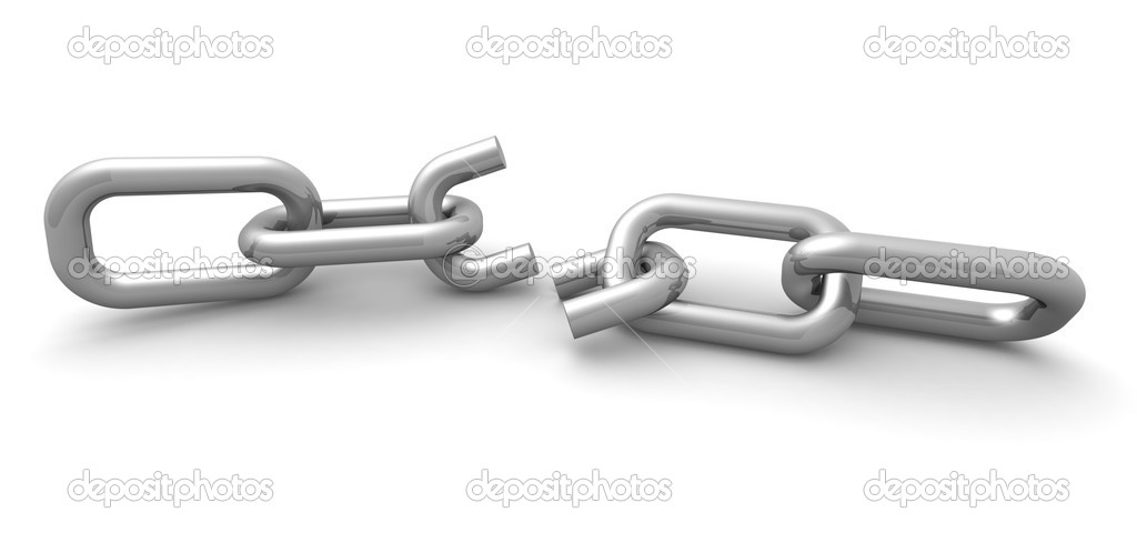 Broken Chain Link Broken Chain Connection