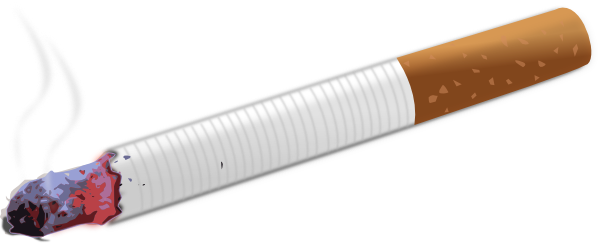 Burning Cigarette Clip Art At Clker Com   Vector Clip Art Online