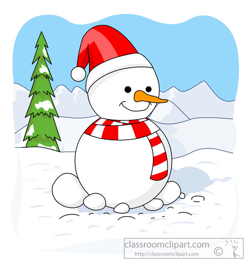 Christmas Clipart   Christmas Snowman 11302a   Classroom Clipart