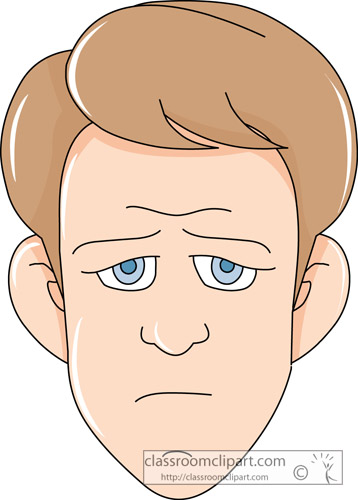 Facial Expressions   Moody Expression 21   Classroom Clipart