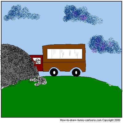 Garbage Truck Cartoons Garbage Truck Cartoon Garbage Truck