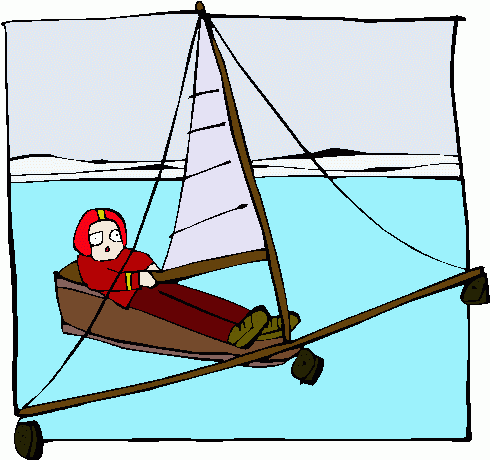 Iceboat Racing Clipart   Iceboat Racing Clip Art