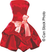 Red Dress   Scalable Vectorial Image Representing A Red