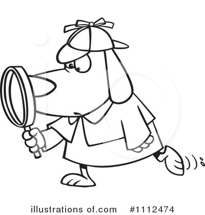 Royalty Free  Rf  Investigator Clipart Illustration By Ron Leishman
