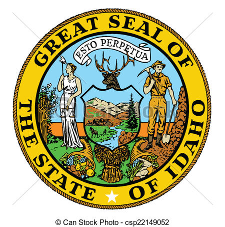 State Seal Of The Usa State Of Idaho    Csp22149052   Search Clip Art