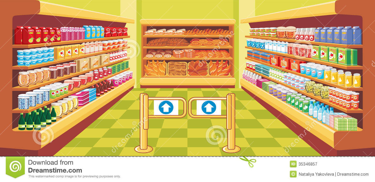 Supermarket  Vector Royalty Free Stock Photography   Image  35346857