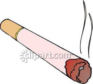 The Burning End Of A Cigarette Royalty Free Clipart Picture