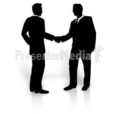 Business Men Silhouette Shake   Home And Lifestyle   Great Clipart For