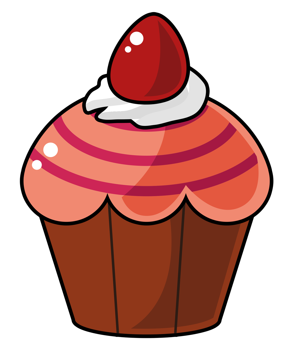 Cute Birthday Cupcake Clipart A Cartoon Cupcake Clip Art