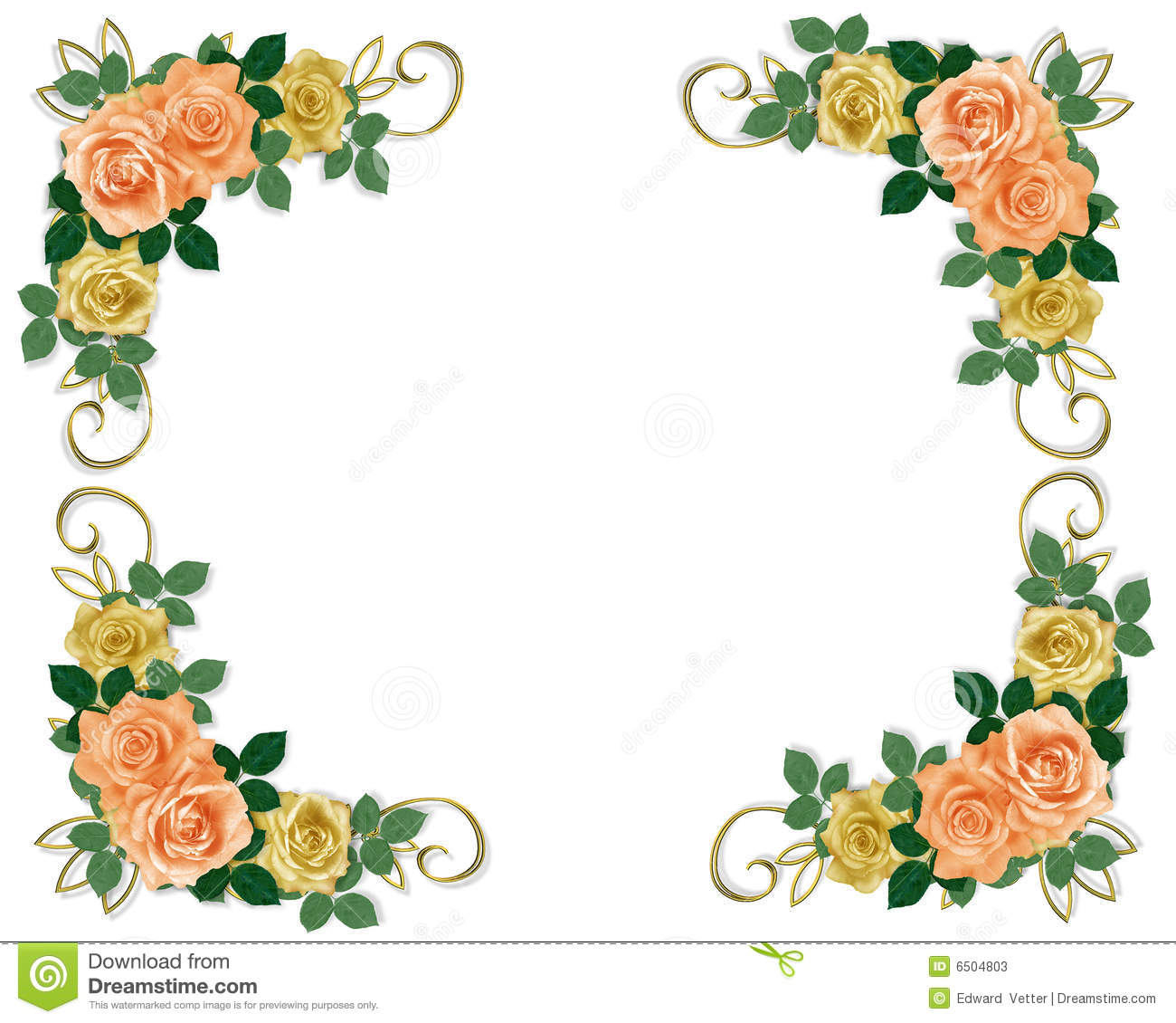 For Valentine Or Wedding Background Border Or Frame With Copy Space