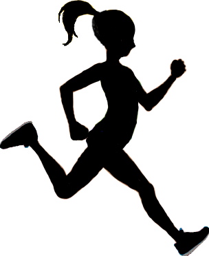 Girl Running Silhouette Running Girl Silhouette Jpg
