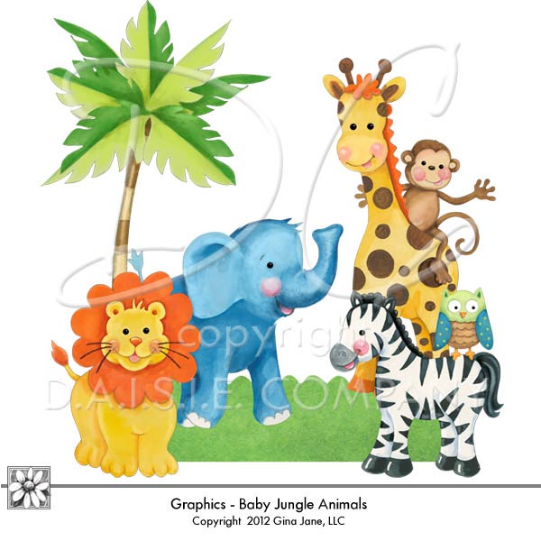 Graphics Baby Jungle Animals Part Number 1gja Baby Jungle 1art Price 5