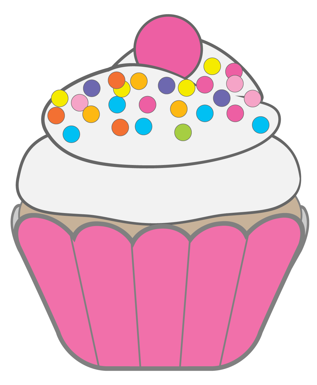 Happy Birthday Cupcake Clipart   Clipart Panda   Free Clipart Images