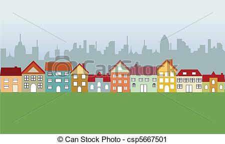 Neighborhood    Csp5667501   Search Clipart Illustration Drawings