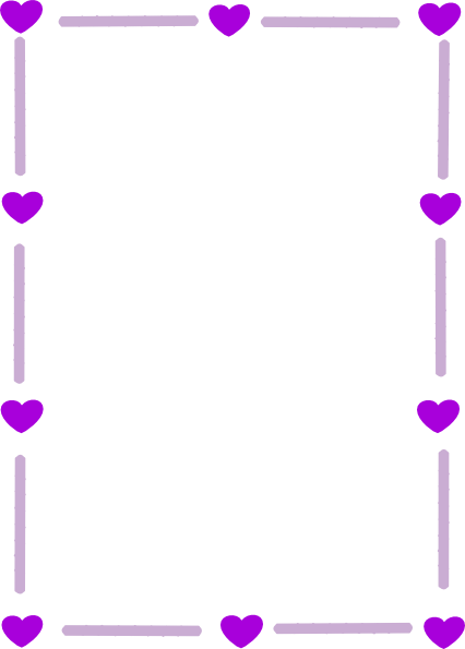 Silver Purple Heart Border Clip Art At Clker Com   Vector Clip Art