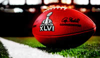 Superbowl Football Photo  Close Up Photograph Of A Football Marked