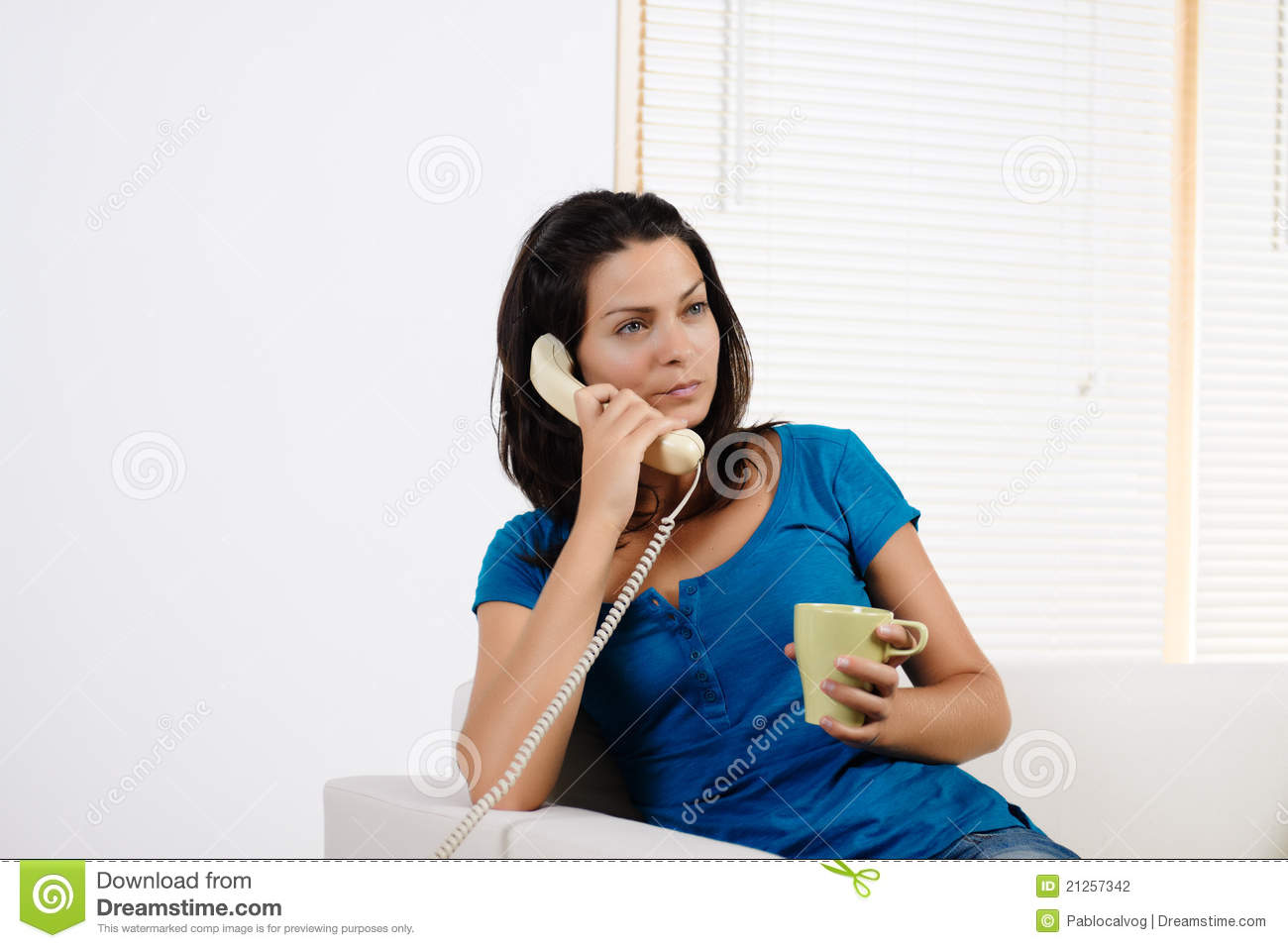 Angry Woman Talking On The Phone  Stock Photography   Image  21257342