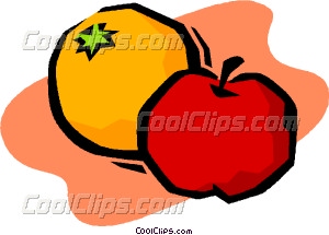Apples And Oranges Vector Clip Art