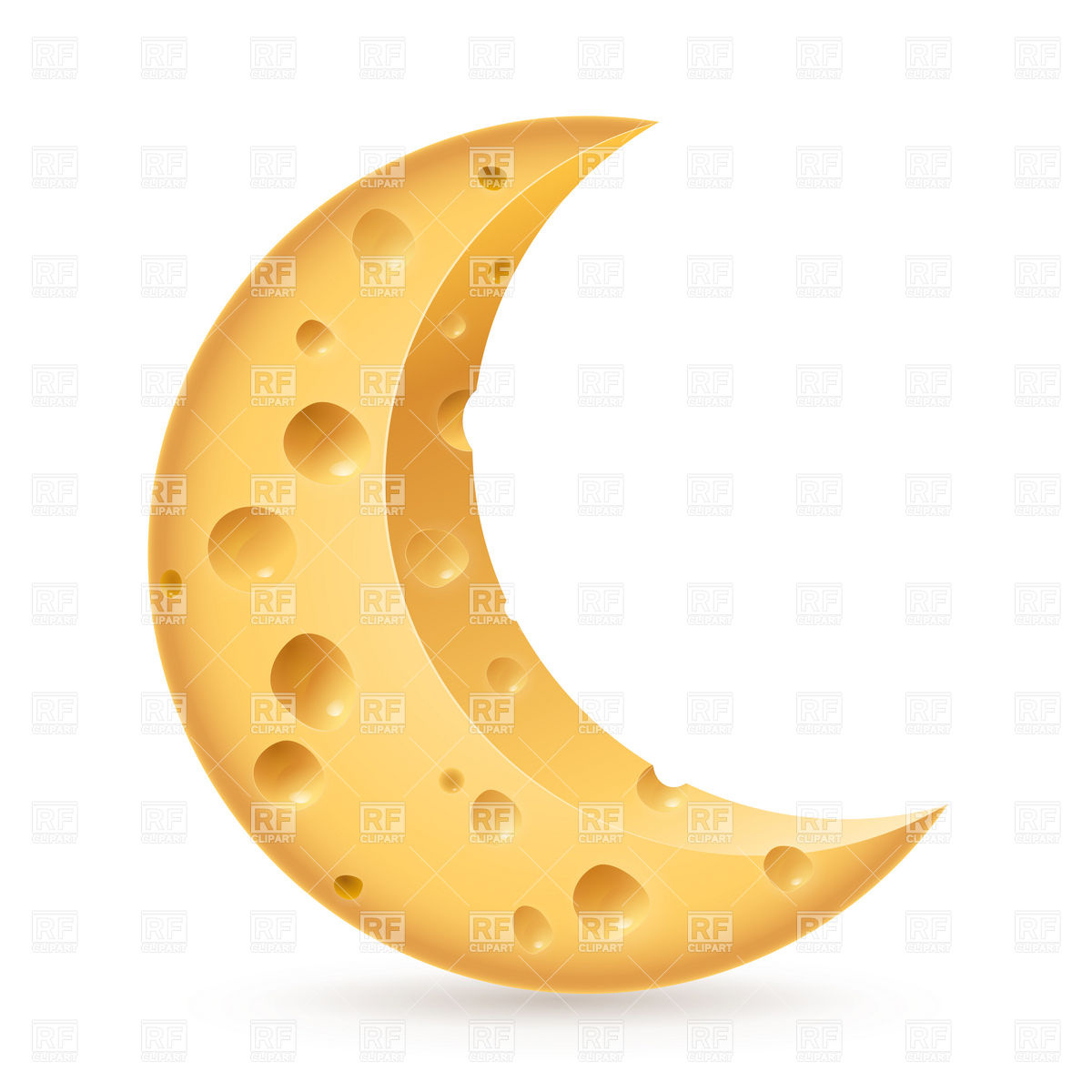 Cheese Crescent 16128 Objects Download Royalty Free Vector Clipart    
