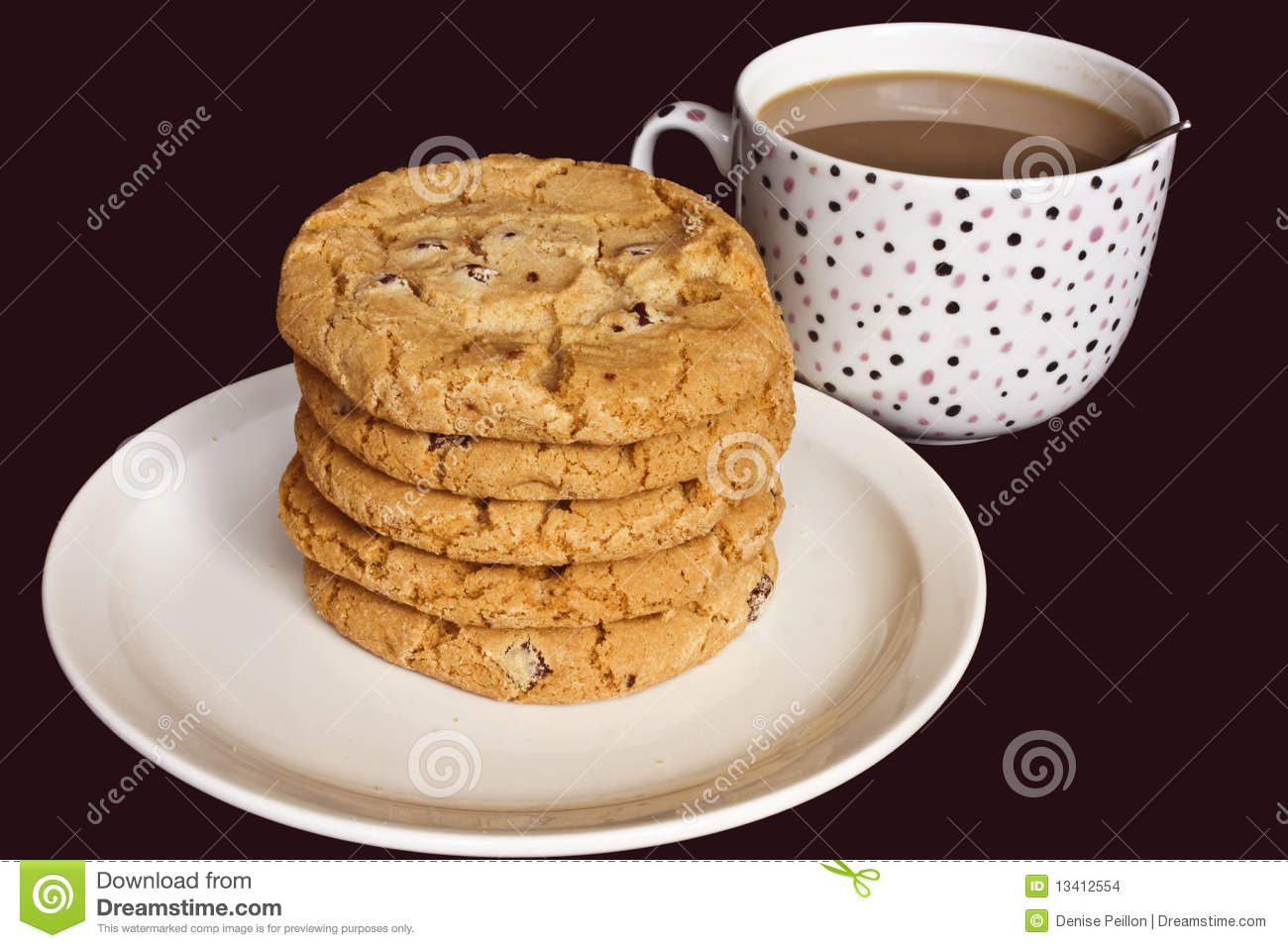 Coffee And Cookies Stock Images   Image  13412554