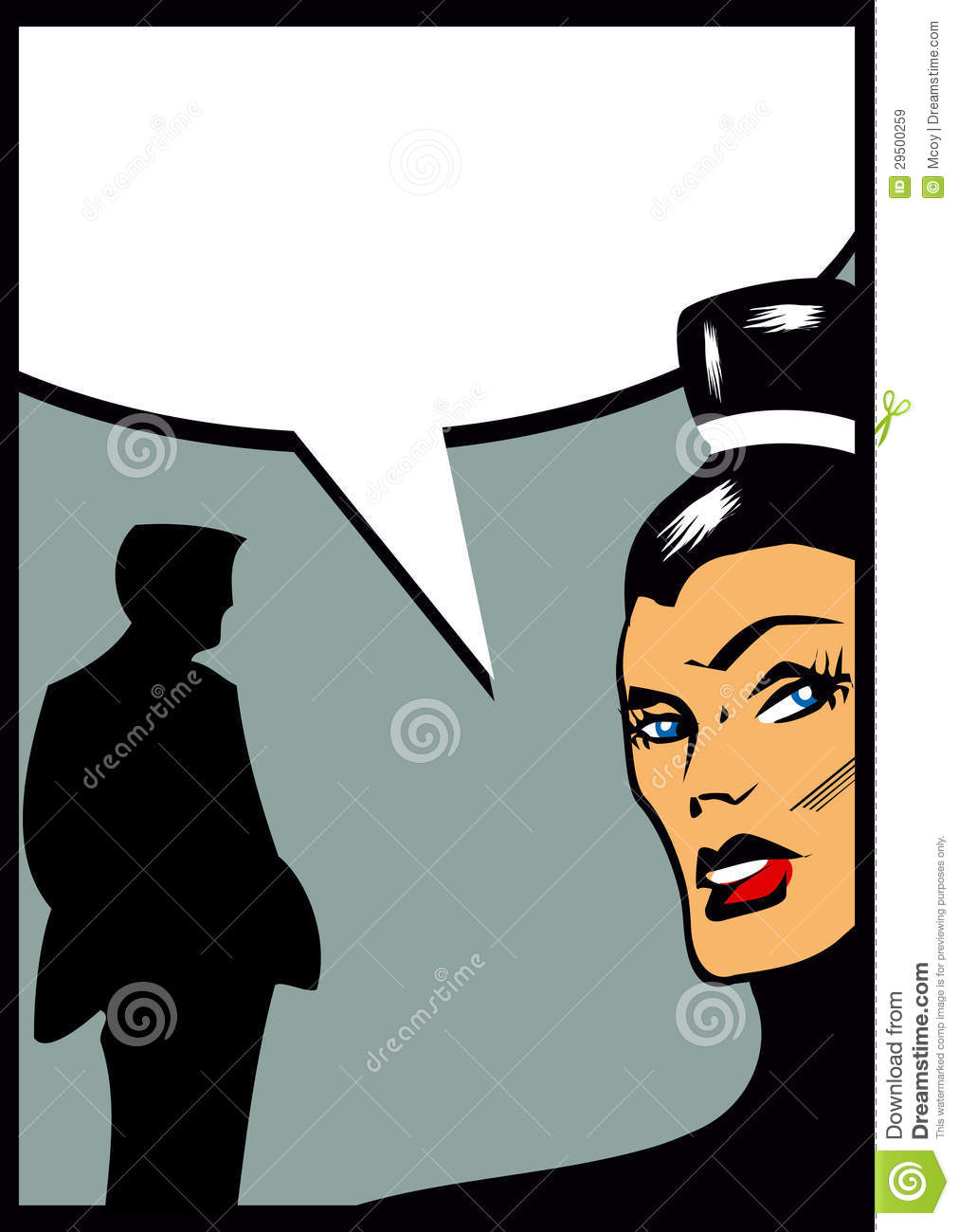 Couple Angry Woman Talking With Man Silhouette Royalty Free Stock