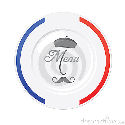French Restaurant Menu Design Template Royalty Free Stock Photography