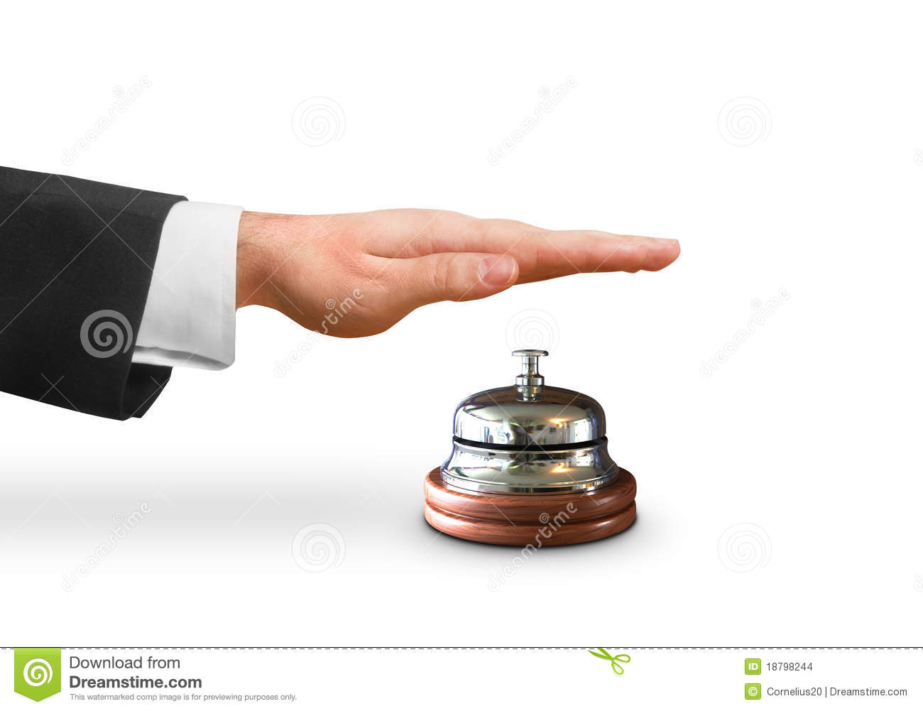 Hand Ringing The Bell Stock Images   Image  18798244