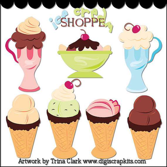 Ice Cream Shoppe 1   Digi Web Studio Clip Art Download By Trina Clark    