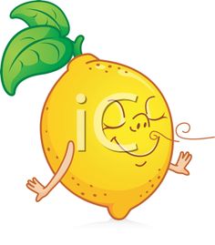 Iclipart   Royalty Free Clipart Image Of Cartoon Lemon More