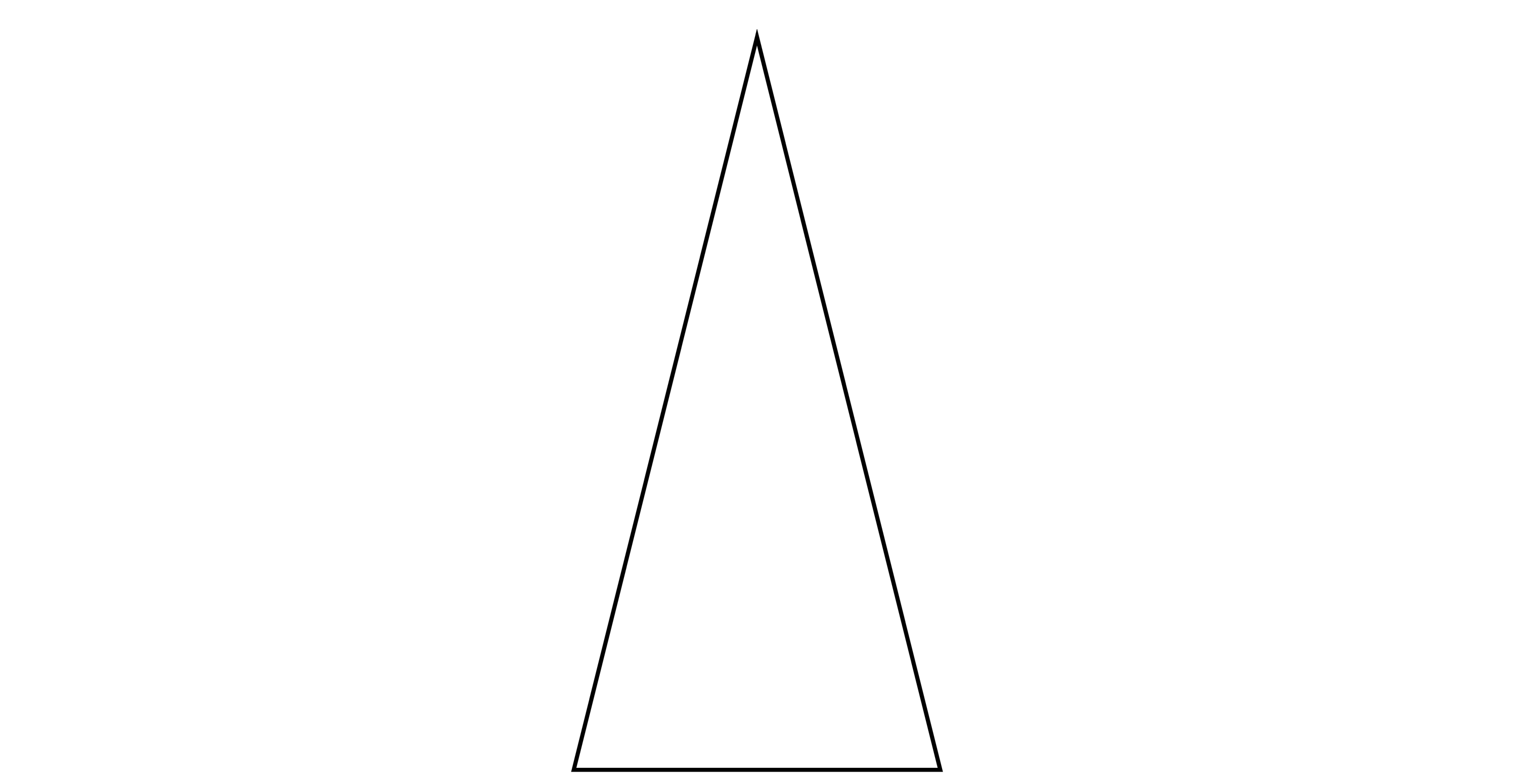 Isosceles Triangle Degrees 28 76 76   Clipart Etc