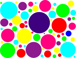 Multi Colored Polka Dots Clip Art At Clker Com   Vector Clip Art