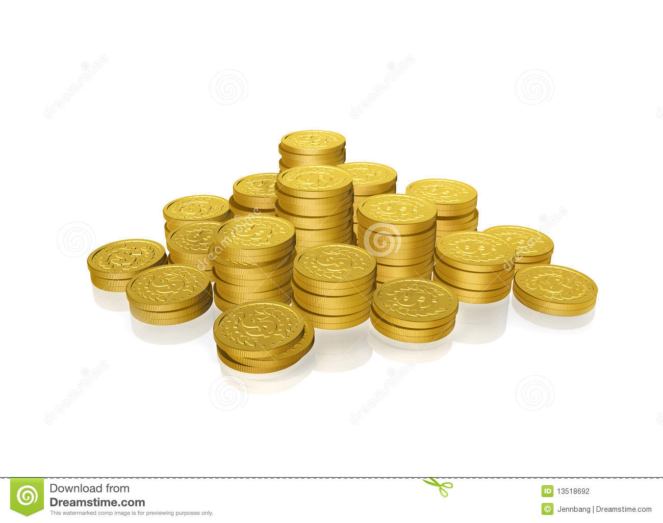 Pile Of Gold Coins Clipart Gold Coins Stock Photography