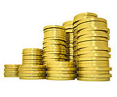 Pile Of Gold Coins Clipart Pile Gold Coins   Royalty Free