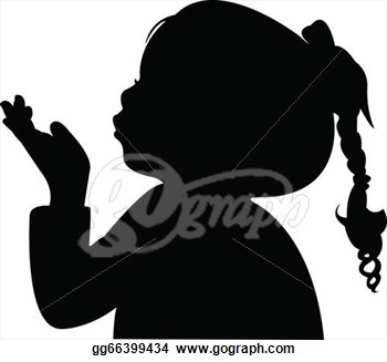 Ponytail Silhouette Clipart