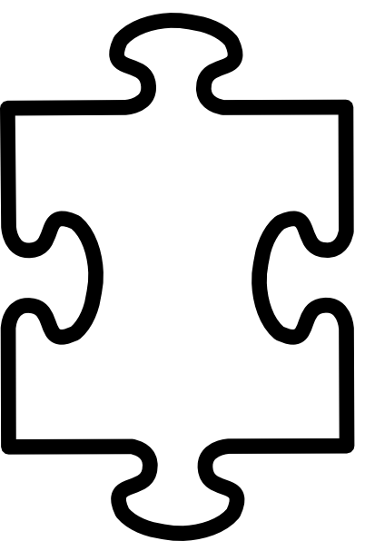 Puzzle Piece White Clip Art At Clker Com   Vector Clip Art Online