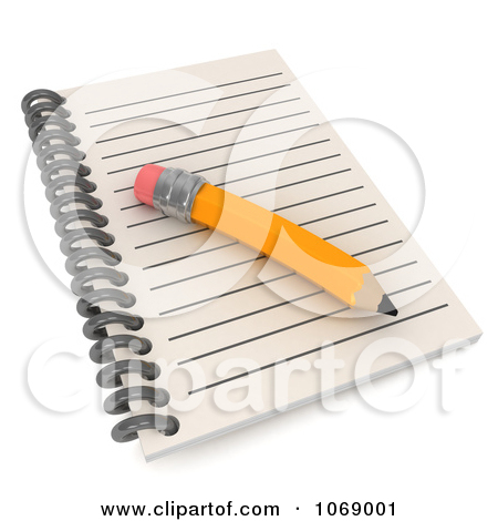 Royalty Free  Rf  Clipart Illustration Of A Happy Girl Writing In Her