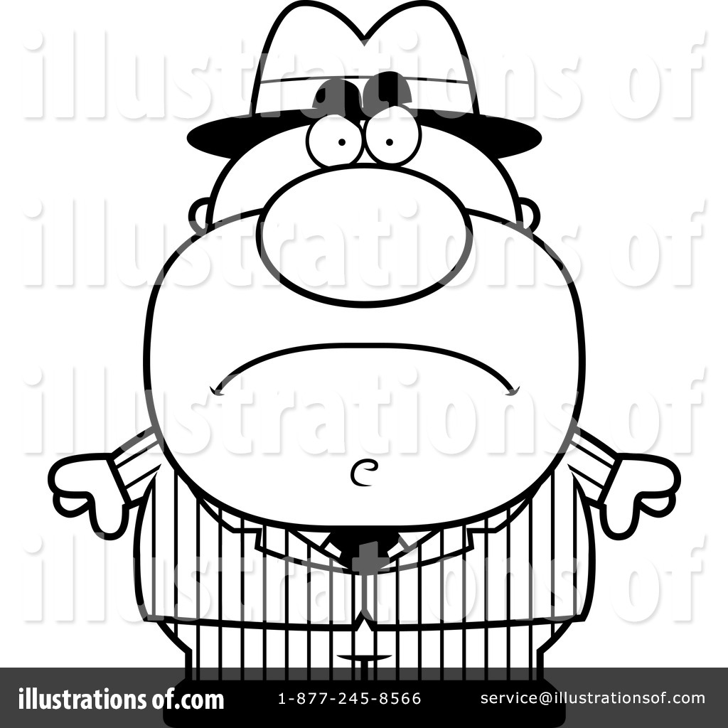 Royalty Free  Rf  Mobster Clipart Illustration By Cory Thoman   Stock