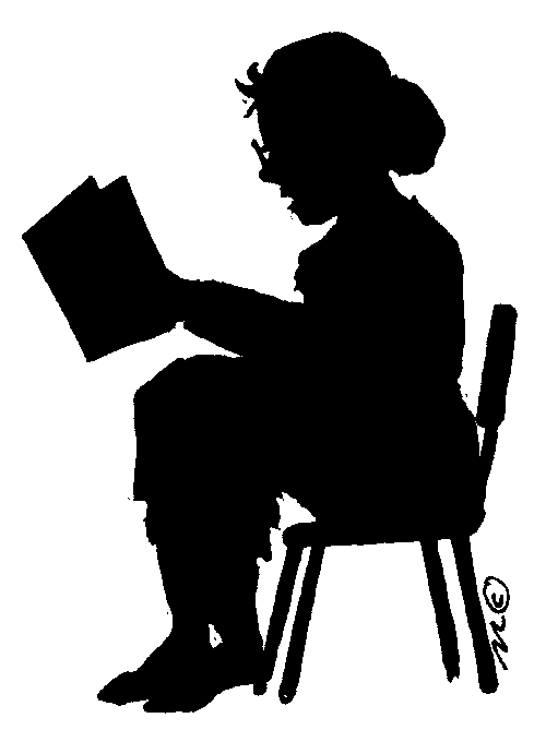 Silhoutte Of Teacher Reading   Clip Art Gallery