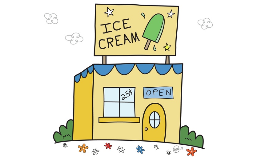The Wonderful Ice Cream Shop Owned By The Curious Gentleman   Building