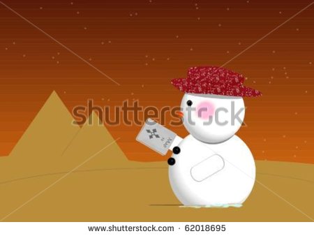 Upside Down Snowman Clipart Snowman Lost In The Desert